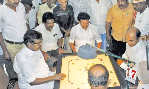 மாநில அளவிலான கேரம் போட்டி