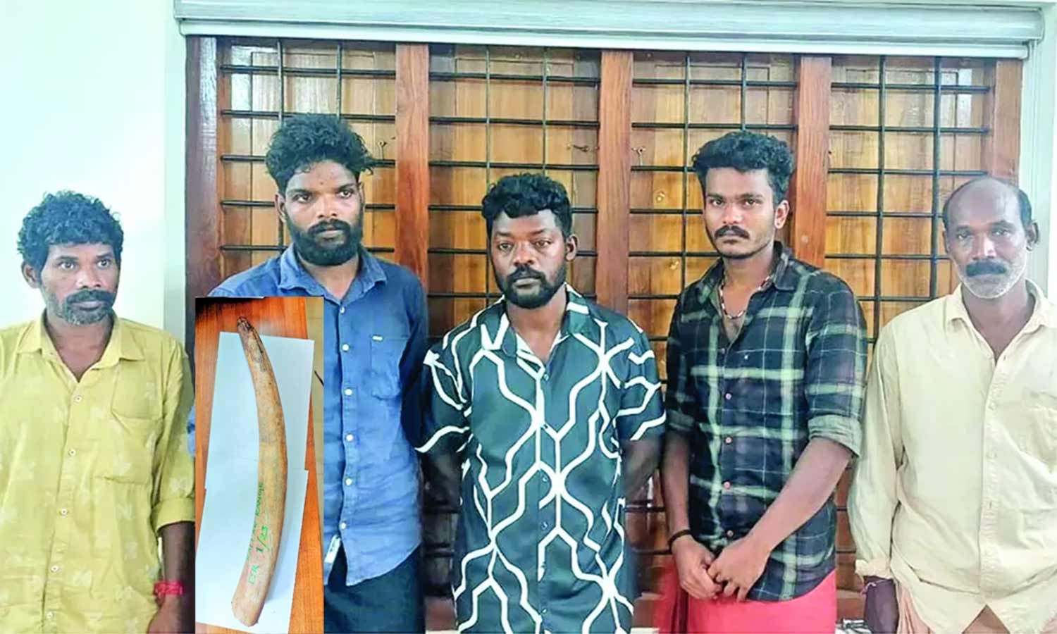 அச்சன்கோவில் வனப்பகுதியில் இறந்த யானையின் உடலில் இருந்து தந்தங்களை திருடிய 5 பேர் கைது