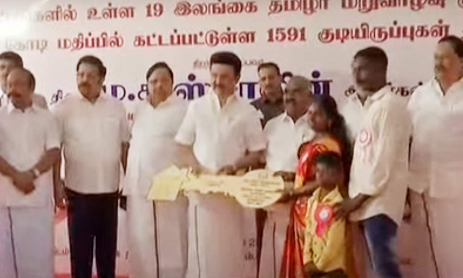 இலங்கை தமிழர் மறுவாழ்வு முகாம்களில் 1,591 புதிய வீடுகள்: வேலூரில் முதலமைச்சர் திறந்து வைத்தார்