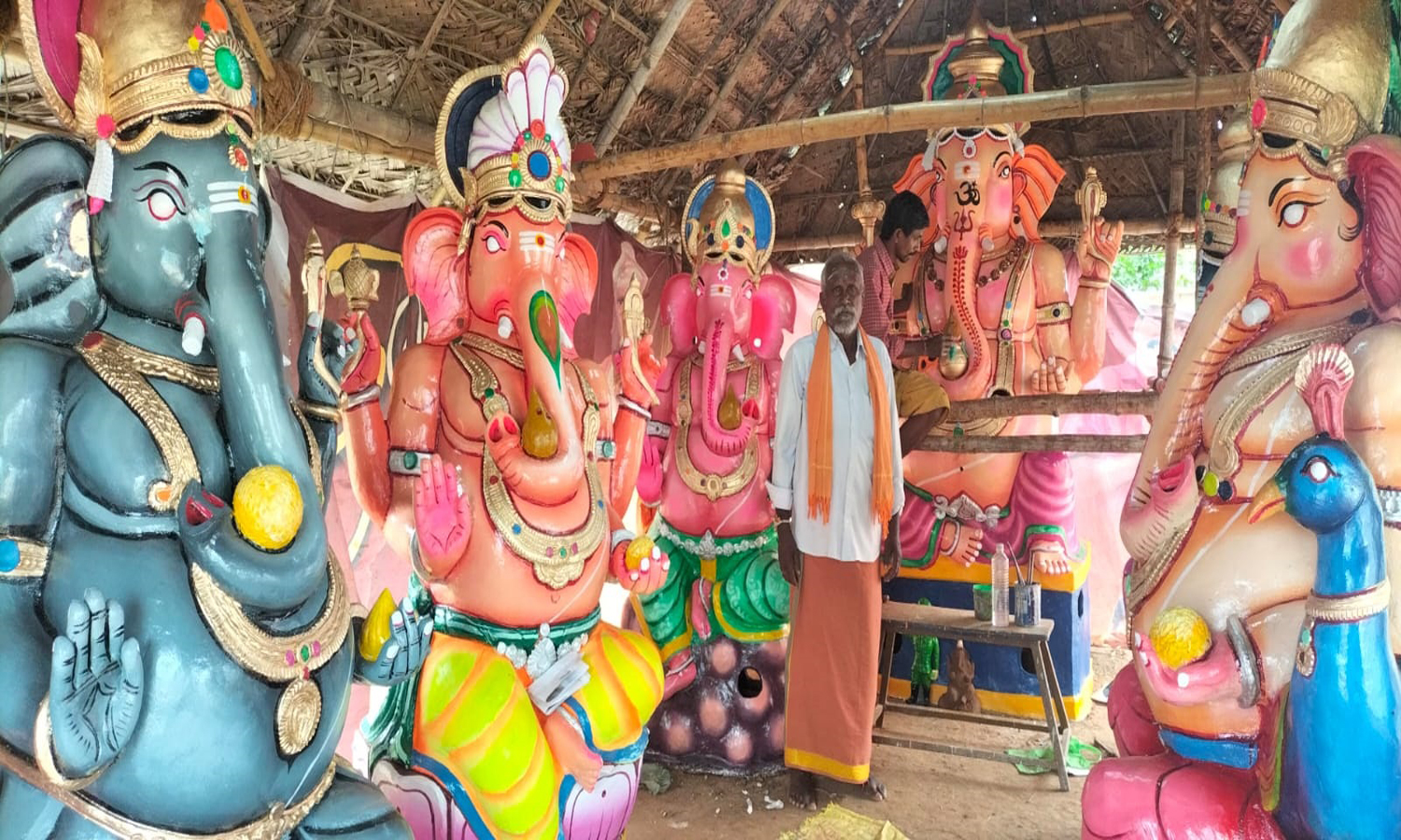 நிலக்கோட்டை ஒன்றியத்தில் 120 இடங்களில் விநாயகர் சிலைகள் பிரதிஷ்டை