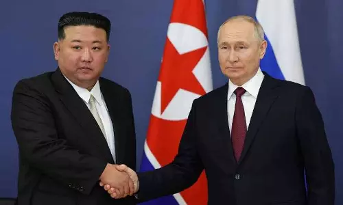 ரஷிய பாதுகாப்பு மந்திரி- கிம் ஜாங் உன் பேச்சுவார்த்தை: ஆயுத ஒத்துழைப்பு குறித்து ஆலோசனை