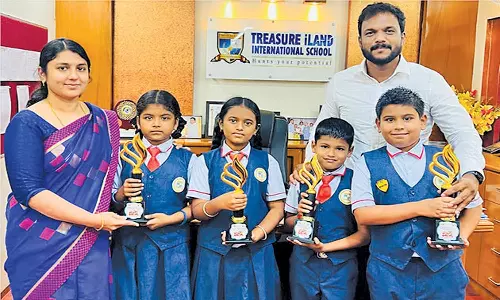 மாநில அளவிலான அபாகஸ் போட்டியில் ட்ரஷர் ஐலண்ட் பள்ளி மாணவர்கள் வெற்றி