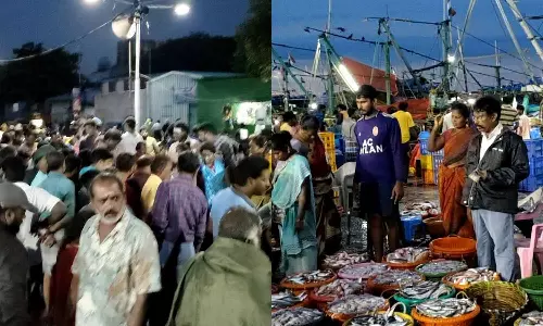 நாளை புரட்டாசி மாதம் தொடக்கம்: காசிமேடு மார்க்கெட், கறிக்கடைகளில் அலைமோதிய கூட்டம்