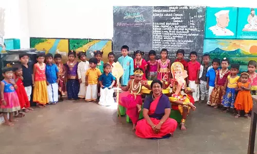 அங்கன்வாடியில் விநாயகர் சதுர்த்தி விழா