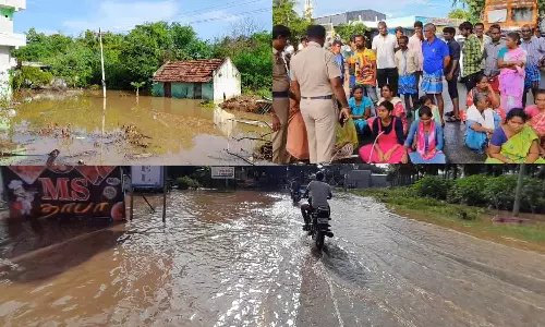 விடிய, விடிய பெய்த கனமழை: வீடுகளுக்குள் மழைநீர் புகுந்ததால் பொதுமக்கள் மறியல் போராட்டம்