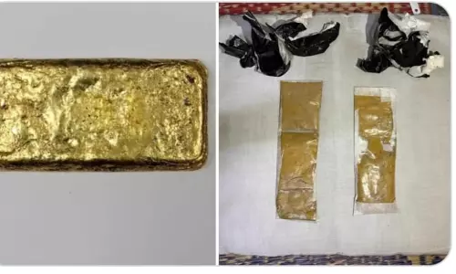 ரூ.1.14 கோடி மதிப்புள்ள என கடத்தல் தங்கம் பறிமுதல்