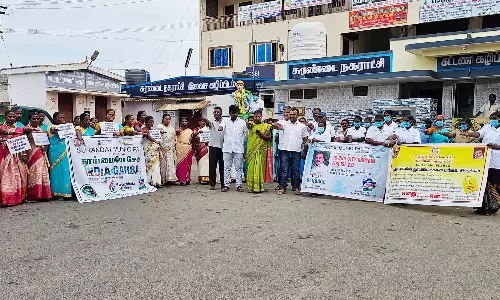 சுரண்டை நகராட்சியில் பிளாஸ்டிக் ஒழிப்பு விழிப்புணர்வு நிகழ்ச்சி