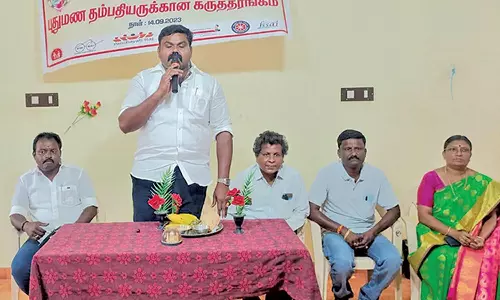 குழந்தைகளை ஊட்டச்சத்து குறைபாடு இல்லாமல் வளர்க்க வேண்டும் - ராஜா எம்.எல்.ஏ. பேச்சு