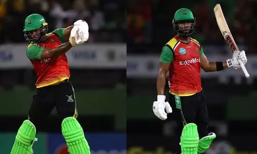 கரீபியன் பிரீமியர் லீக்: ஓரே ஓவரில் 32 ரன்கள் குவித்த சாய் ஹோப்- வைரலாகும் வீடியோ