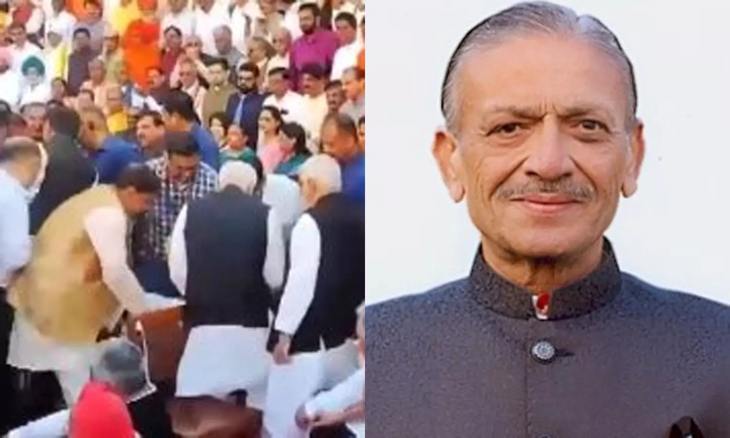 குரூப் புகைப்படம் எடுத்தபோது பா.ஜனதா எம்.பி. மயங்கி விழுந்ததால் பரபரப்பு குரூப் புகைப்படம் எடுத்தபோது பா.ஜனதா எம்.பி. மயங்கி விழுந்ததால் பரபரப்பு