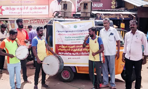 சின்னமனூரில் மாசில்லா பசுைம வழி விநாயகர் சதுர்த்தி விழா