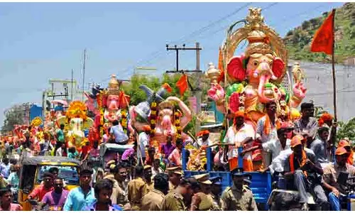 இந்து முன்னேற்ற கழகம் சார்பில் விநாயகர் சிலை விஜர்சன ஊர்வலம் - பொதுக்கூட்டம் இன்று இரவு நடக்கிறது