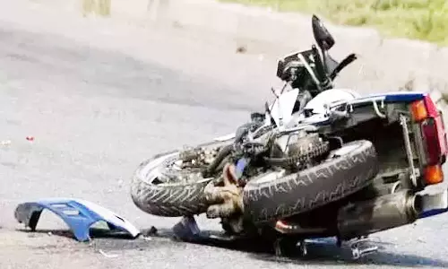 பைக் விபத்தில் தொழிலாளி பலி