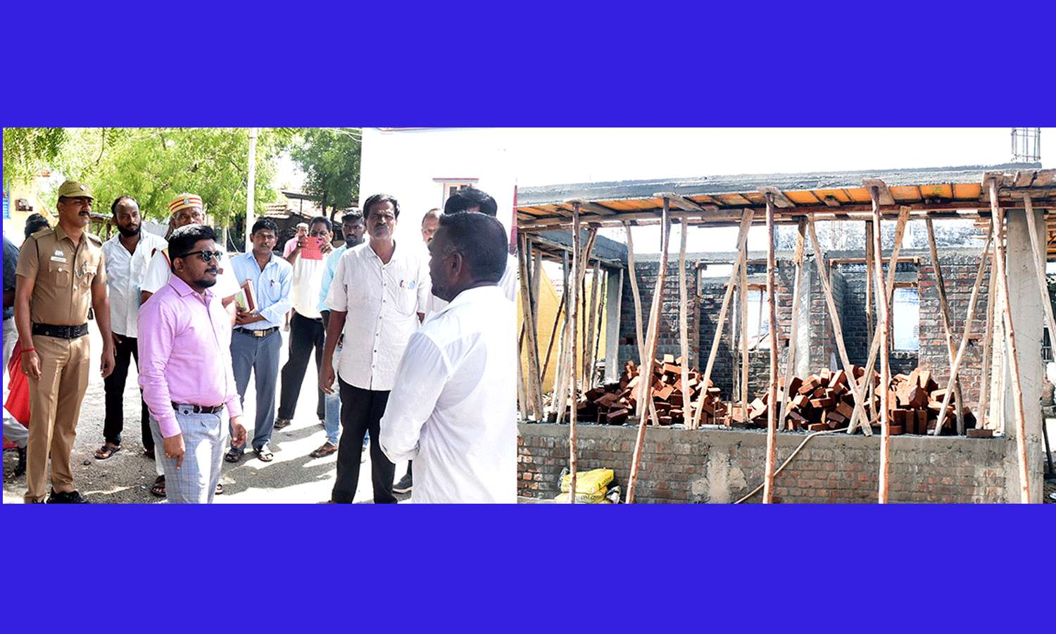 வளர்ச்சி திட்டப்பணிகளை ஆய்வு செய்த கலெக்டர்