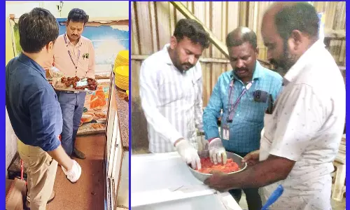 ஓட்டல்களில் அதிரடி ஆய்வு நடத்தி கெட்டுப்போன இறைச்சிகள் பறிமுதல்