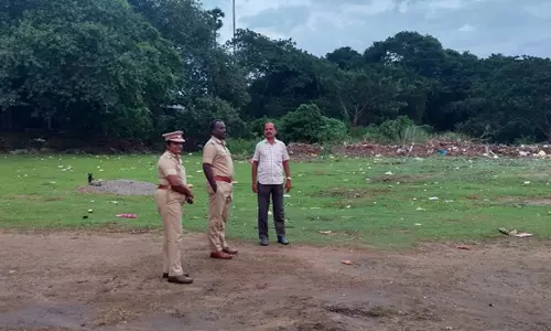 பரமத்திவேலூரில் விநாயகர் சிலை ஊர்வலம் செல்லும் பாதையை போலீஸ் சூப்பிரண்டு ராஜேஷ் கண்ணன் ஆய்வு