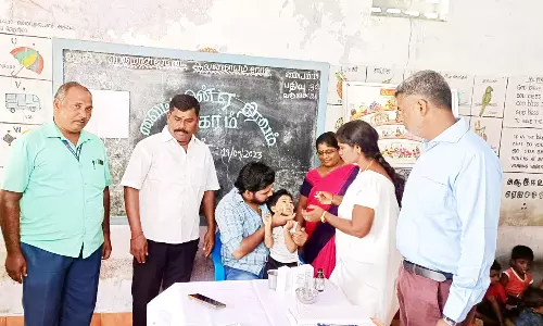 வைட்டமின்- ஏ திரவம் வழங்கும் முகாம்