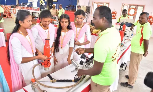 பாளை கல்லூரியில் பேரிடர் மீட்பு ஒத்திகை நிகழ்ச்சி