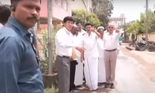 சாலை பணிகளை ஆய்வு செய்தார் முதலமைச்சர் மு.க.ஸ்டாலின்