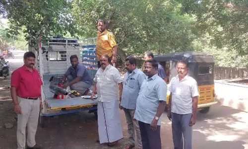 உப்பளம் தொகுதி முழுவதும் கொசு மருந்து அடிக்கும் பணி