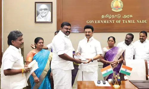 தியாகி இம்மானுவேல் சேகரனுக்கு மணி மண்டபம்:  முதல்-அமைச்சர் மு.க.ஸ்டாலினுக்கு  ராஜா எம்.எல்.ஏ. நேரில் நன்றி