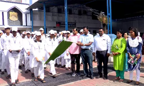 அமலோற்பவம் பள்ளி மாணவர்கள் டெங்கு விழிப்புணர்வு பிரசாரம்