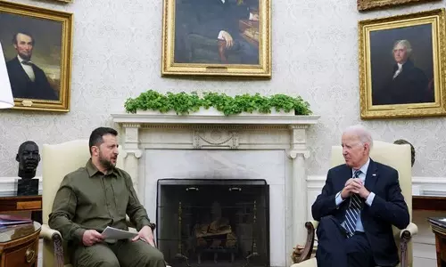 அமெரிக்க அதிபர் ஜோ பைடனுடன் உக்ரைன் அதிபர் ஜெலன்ஸ்கி சந்திப்பு