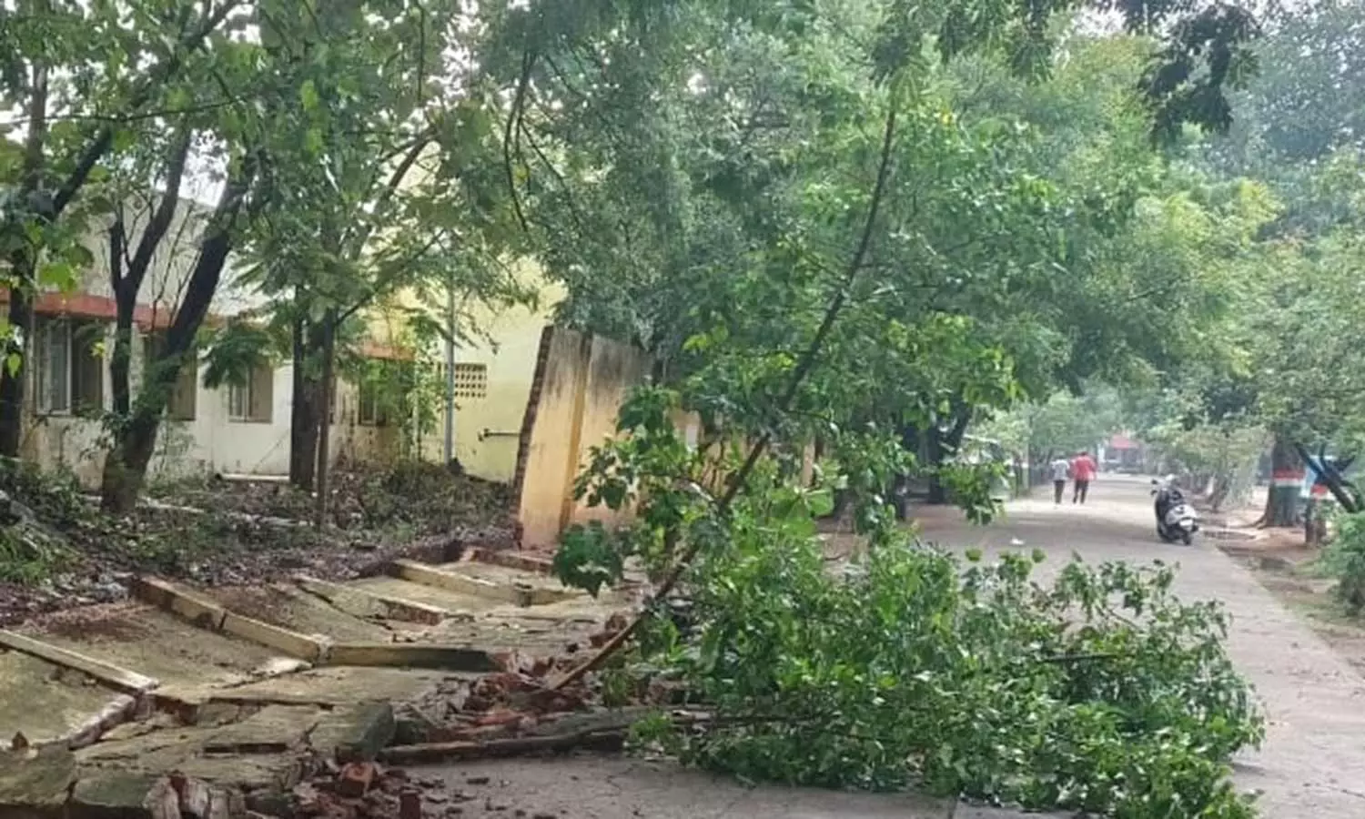 தருமபுரி மாவட்டத்தில் கனமழை- அரசு பள்ளி சுற்றுசுவர் இடிந்து விழுந்தது தருமபுரி மாவட்டத்தில் கனமழை- அரசு பள்ளி சுற்றுசுவர் இடிந்து விழுந்தது