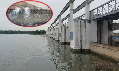 பூண்டி ஏரியில் மதகுகளில் நீர்க்கசிவு: சரி செய்ய பொதுமக்கள் கோரிக்கை