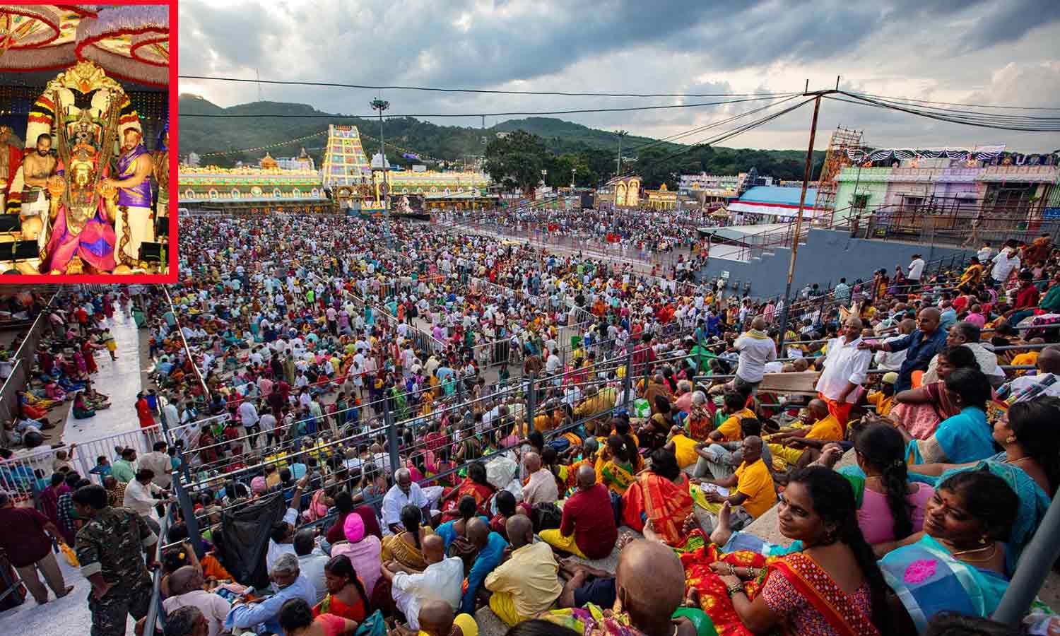 திருப்பதியில் இன்று தங்க தேரோட்டம்: பக்தர்கள் கூட்டம் அலைமோதுகிறது
