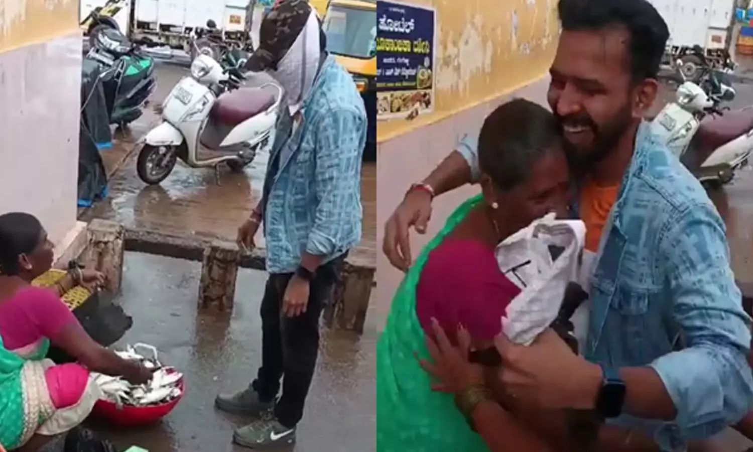 3 வருடம் கழித்து திரும்பிய மகன்; முகத்தை மூடியிருந்தும் உடனே கண்டு பிடித்த தாய் 3 வருடம் கழித்து திரும்பிய மகன்; முகத்தை மூடியிருந்தும் உடனே கண்டு பிடித்த தாய்