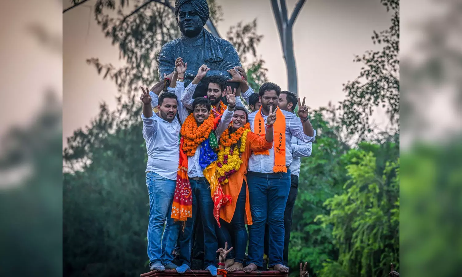 2023 டெல்லி மாணவர் சங்க தேர்தல்.. ஏ.பி.வி.பி. வெற்றி 2023 டெல்லி மாணவர் சங்க தேர்தல்.. ஏ.பி.வி.பி. வெற்றி