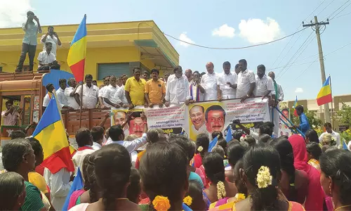 காடையாம்பட்டி தாலுகா அலுவலகம் முன்பு இலவச பட்டா கேட்டு பா.ம.க. கண்டன ஆர்ப்பாட்டம்