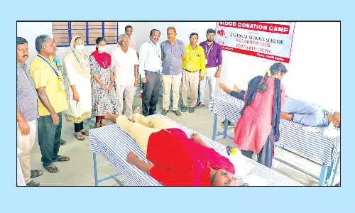 ராமநாதபுரம் செய்யது அம்மாள் கல்லூரி சார்பில் ரத்ததான முகாம்