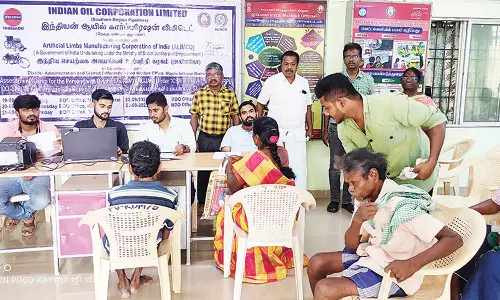 மாற்றுத்திறனாளிகளுக்கு உதவி உபகரணங்கள் தேர்வு முகாம்