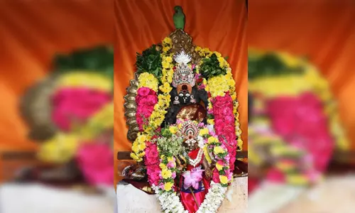 சேலம் கோட்டை மாரியம்மன் கோவிலில்அம்மன் சிலை மீது வந்து அமர்ந்த பச்சைகிளி