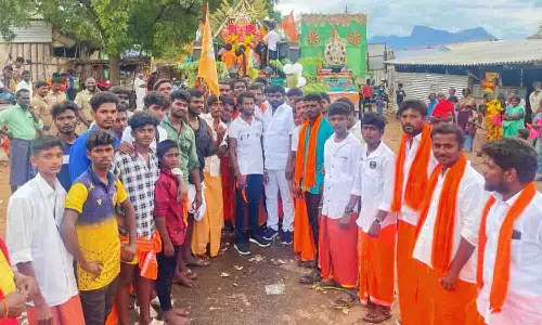 உடுமலை அருகே சிவசேனா கட்சி சார்பில் விநாயகர் சிலை விசர்ஜன  ஊர்வலம்