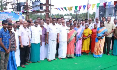 பல்லடம் அருகே கழிவுநீர் சுத்திகரிப்பு நிலையம் அமைக்க பூமி பூஜை