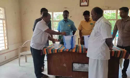 குடிநீர் மேல்நிலை தொட்டி இயக்குபவர்களுக்கு குளோரினேசன் செய்முறை பயிற்சி