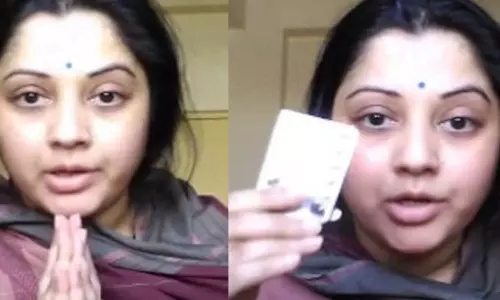 தற்கொலை மிரட்டல் வீடியோ: நடிகை விஜயலட்சுமி மீது நாம் தமிழர் கட்சியினர் புகார்