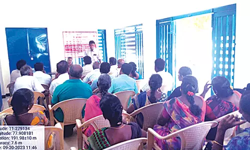 கபிலர்மலை வட்டாரத்தில் விவசாயிகளுக்கு ஒருங்கிணைந்தபண்ணைய சாகுபடி பயிற்சி முகாம்