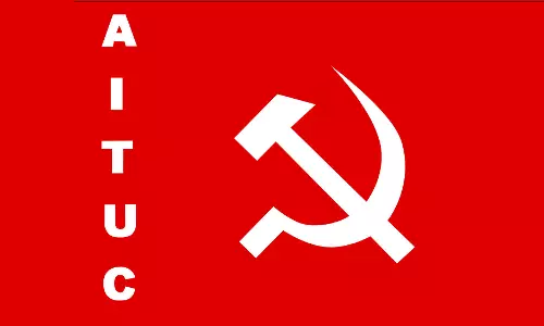 திருப்பூர் பின்னலாடை அமைப்பினருடன் ஏ.ஐ.டி.யு.சி. தேசிய நிர்வாகிகள் சந்திப்பு