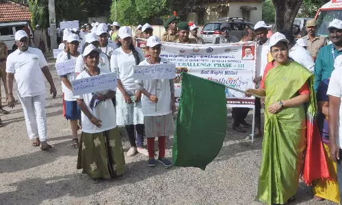 திண்டுக்கல்லில் கல்லூரி மாணவர்கள் விழிப்புணர்வு பேரணி