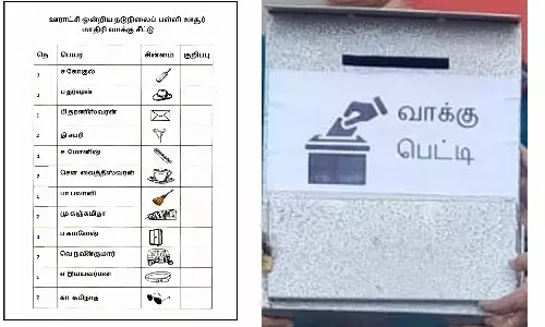 மாதிரி தேர்தல் வாக்கு எண்ணிக்கை