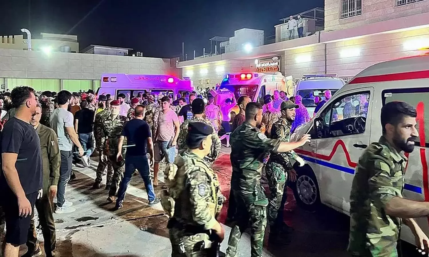 திருமண விருந்தில் தீ விபத்து; 100க்கும் மேற்பட்டோர் பலி: ஈராக்கில் சோகம் திருமண விருந்தில் தீ விபத்து; 100க்கும் மேற்பட்டோர் பலி: ஈராக்கில் சோகம்