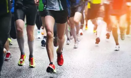 உலக இருதய தினத்தை முன்னிட்டு கால்வின் மருத்துவமனை சார்பில் மாரத்தான் போட்டி