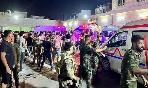 திருமண விருந்தில் தீ விபத்து; 100க்கும் மேற்பட்டோர் பலி: ஈராக்கில் சோகம்