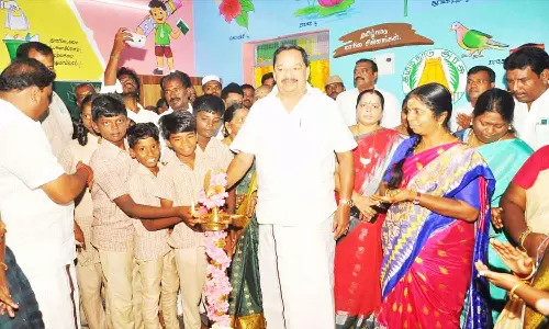 ராணிப்பேட்டை அடுத்த வி.சி.மோட்டூரில் ரூ.90 லட்சத்தில் புதிய வகுப்பறை கட்டிடங்கள்