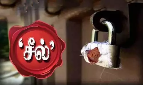 மன்னார்குடியில்  6 கடைகளுக்கு சீல்