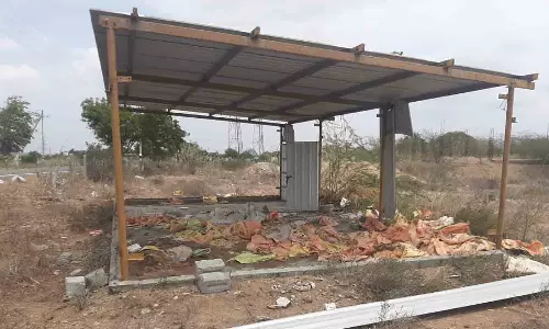 பல்லடம் அருகே மின் மயானத்தில் இரும்பு கூரை தகடுகள் திருட்டு